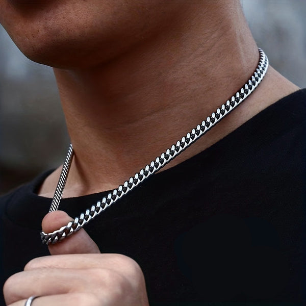 Collana Cubana Silver