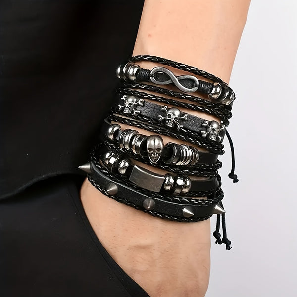 Set di 5 Bracciali Rock
