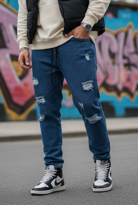 Jeans Blue Worn