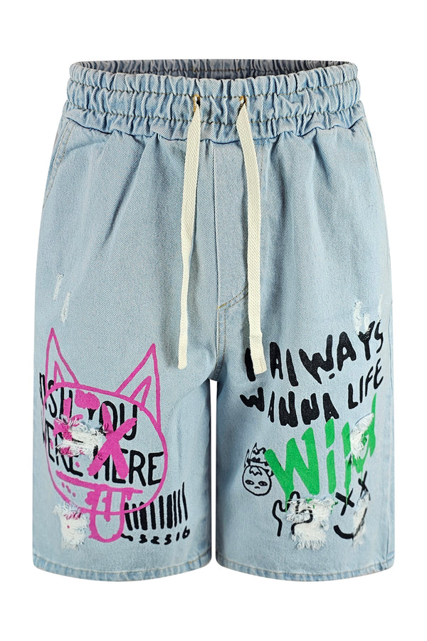 BERMUDA JEANS PAINT