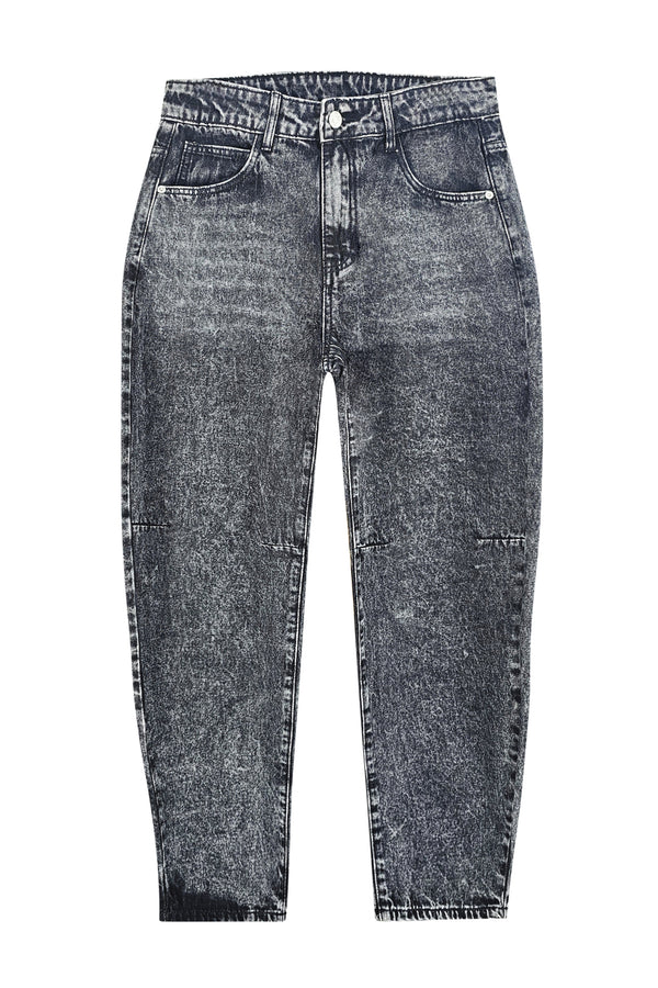 Jeans Baloon Grigio Scuro — Baffi Sfumati