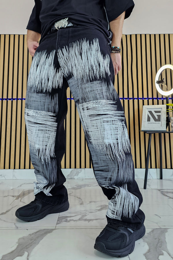 Jeans Baggy Nero — Scratches