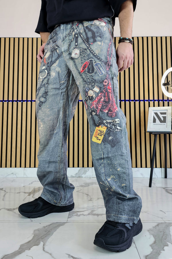 Jeans Baggy — Catene & Accessori 3D