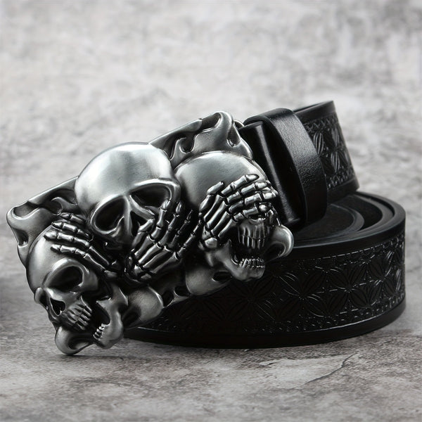 Cintura Skull Buckle - Black