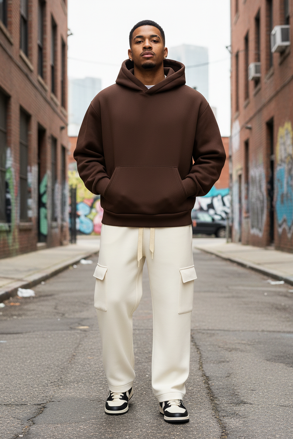 Coordinato Tuta Cargo Baggy Felpata