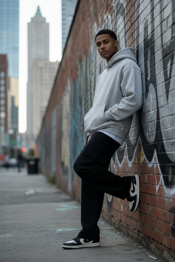 Coordinato Tuta Cargo Baggy Felpata