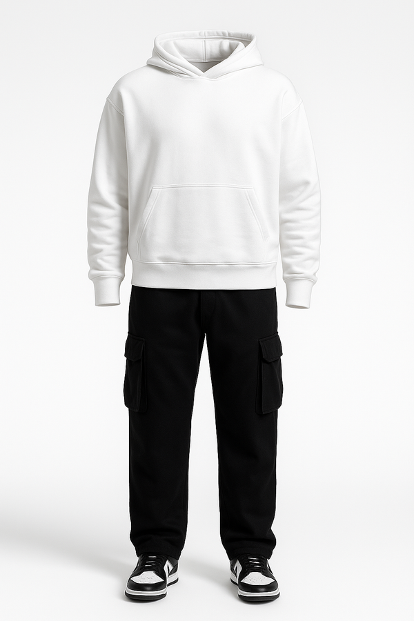 Coordinato Tuta Cargo Baggy Felpata
