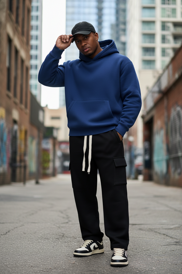 Coordinato Tuta Cargo Baggy Felpata