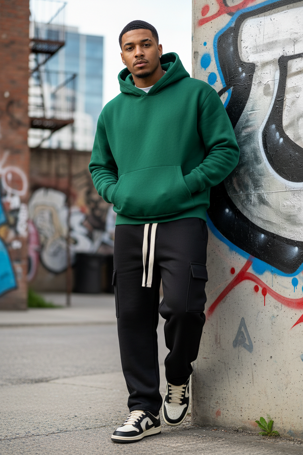 Coordinato Tuta Cargo Baggy Felpata