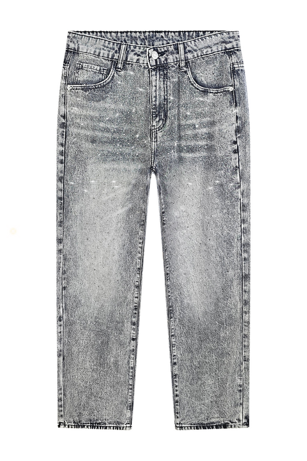 Jeans Diamond Grigio Scuro — Baggy Sfumato