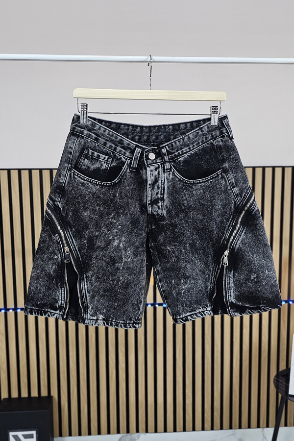 BERMUDA JEANS BLACK FLARE