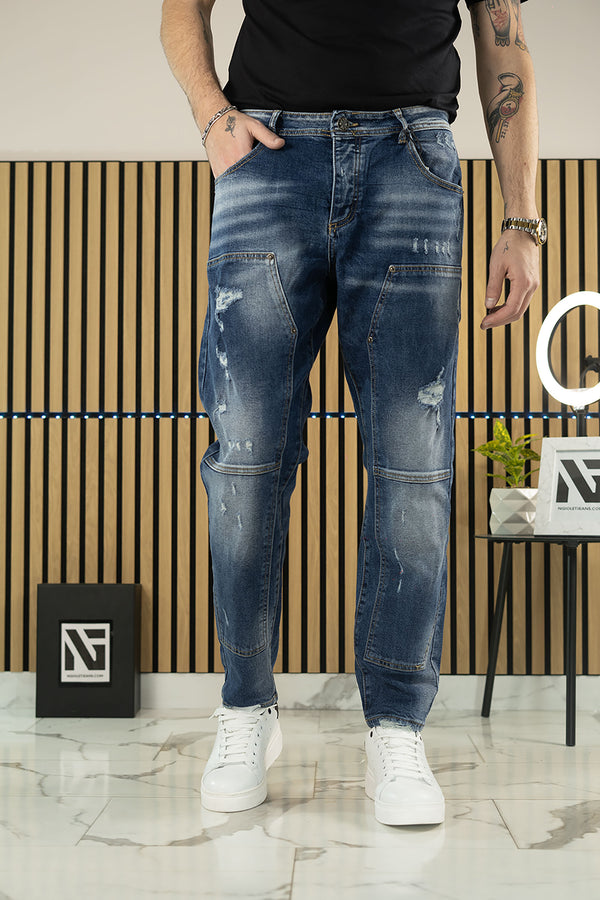 JEANS EAGLE BLU