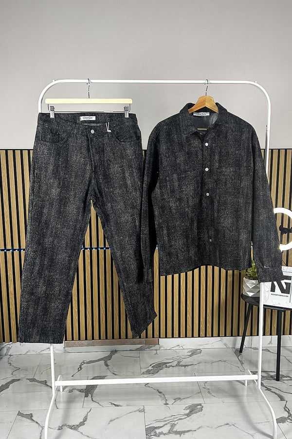 COORDINATO IN JEANS SHINE BLACK